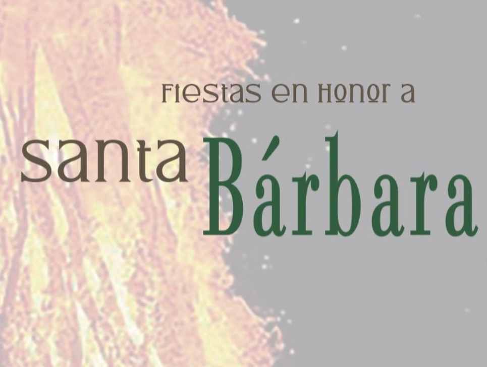 cartel fiestas figueruelas 2023 santa Barbara